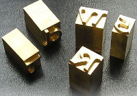 Brass Type Pieces